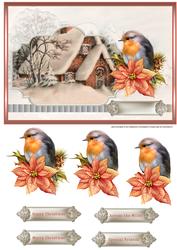 Robin and Vintage Hamlet Card