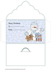 Snowman and Presents Money Wallet