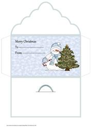 Snowman and Tree Money Wallet