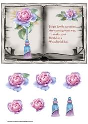 Frosted Dreams Rose Book Topper