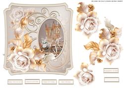 Celebrations 7x7 Card with Decoupage and Sentiment Tags