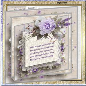 Lilac Rose 8x8 Card Mini Kit