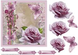 Memories from the Past 7x7 Card with Decoupage