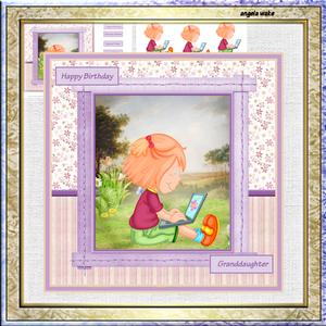 Summer Games 7.5 X7.5 Card and Decoupage