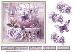 Secret Garden 7x7 Card with Decoupage