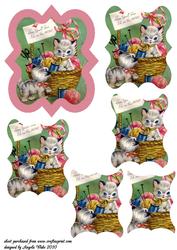Two Kittens in the Mending Basket
