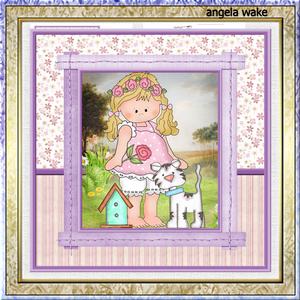 Beth Loves Flowers 7.5 X7.5 Card and Decoupage