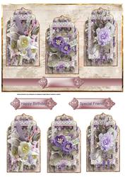 Vintage Flowers Quick Panel Card