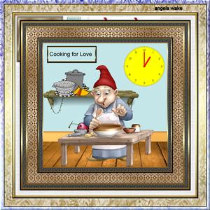 The Master Chef 7.5 x 7.5 Card with Decoupage