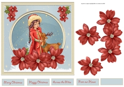 Holly night 7x7 card