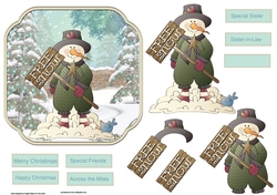 Snowman with free snow