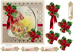 Christmas lantern 7x7 card