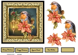 Robin Redbreast is a 6x6 card