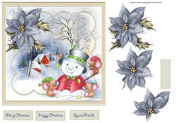 The village snowman 7x7 card