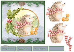 Christmas hedgehog