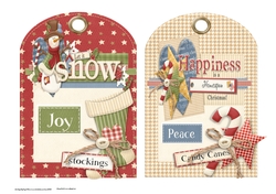 Joy and Peace toppers