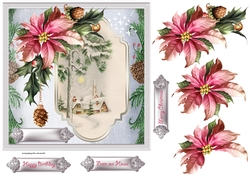 Poinsettias and vintage Christmas