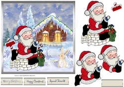 Penguins visit to Santas home