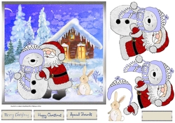 Santa hugs
