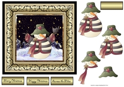 Snowman welcomes winter