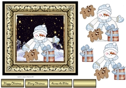 Snowman has gifts