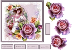 Lady with the flower basket