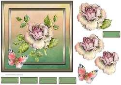 hand painted rose