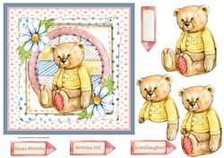 Flower teddy bear