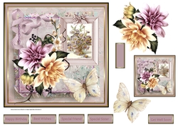 Dahlia 7x7 card