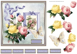 Mixed vintage roses