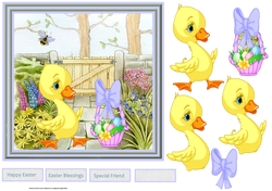 A basket of Easter eggs