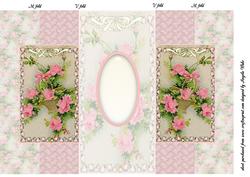 Embossed Basket of Flowers