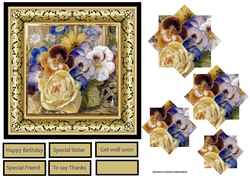 Rose and pansy