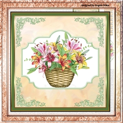 Basket of lilies