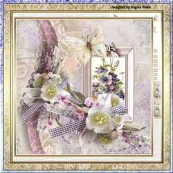 Flower, lace and butterfly