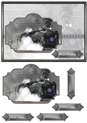 Vintage steam engine train