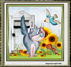 The cat and the bird