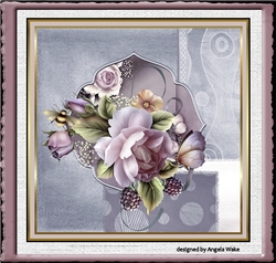 Lilac rose and berries