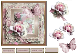 Ribbon , lace and rose