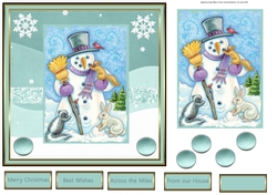 Snowman and friends