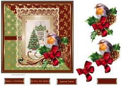 The robin and the Christmas tree