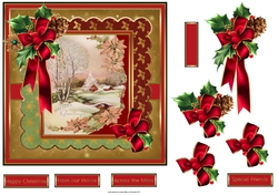 Vintage Christmas and holly