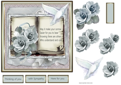 Flowers and a dove
