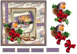 Robin vintage greetings