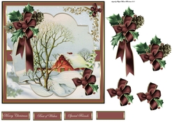 Vintage Christmas scene