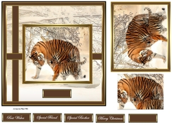 Tigers in the snow