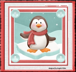 Penguin on ice