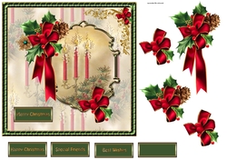 Red Christmas candles