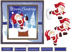 Whoops! Santa is going to fall