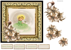 Christmas angel and lamb